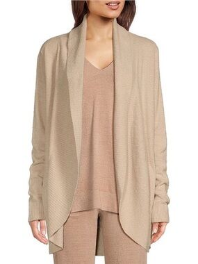 Barefoot Dreams CozyChic Lite Knit Open-Front Cardigan